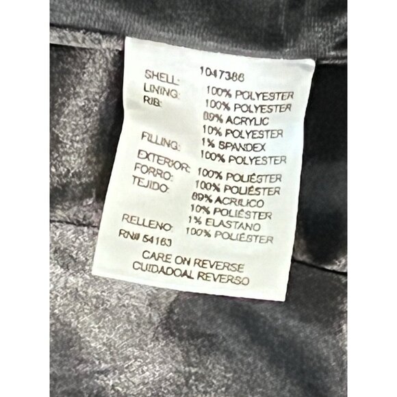 Andrew Marc Womens Quilted Puffer Vest Burgundy Full Zip Stretch Knit Sides Sz S - Picture 4 of 5